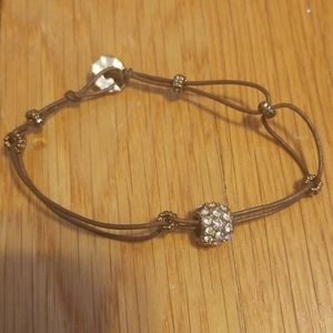 Brown swarovski like bracelet